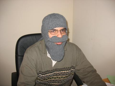 knitted grey beard aquadoc halloween costume