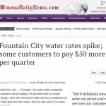 fountain city water rates headline